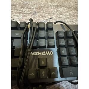 Vehemo Gaming Keyboard (USB Wired RGB, 104 Keys, All-Metal Panel)
